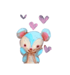 pink bunny＆blue bear（個別スタンプ：24）