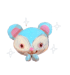 pink bunny＆blue bear（個別スタンプ：28）