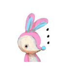 pink bunny＆blue bear（個別スタンプ：29）
