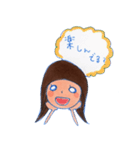 ぱっつんの女の子（個別スタンプ：36）