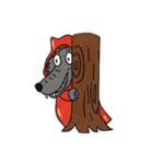 The secret life of Little Red（個別スタンプ：28）