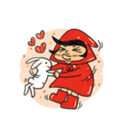 The secret life of Little Red（個別スタンプ：35）