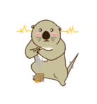 The daily life of small sea otters（個別スタンプ：9）