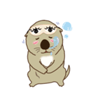The daily life of small sea otters（個別スタンプ：16）