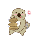 The daily life of small sea otters（個別スタンプ：18）