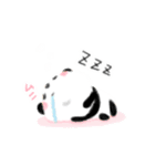 日常会話♪クレヨンで描いたふわふわパンダ（個別スタンプ：10）