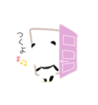 日常会話♪クレヨンで描いたふわふわパンダ（個別スタンプ：14）