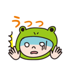 カエルずきんでメッセージ（個別スタンプ：15）