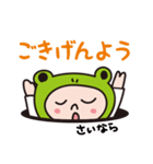 カエルずきんでメッセージ（個別スタンプ：38）