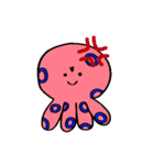 ヒョウモンダコのぶるりん（個別スタンプ：3）