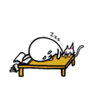 しろっぽいやつと箱入りねこ3（個別スタンプ：17）