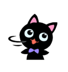 黒猫ジューゴ（猫のレイちゃんシリーズ）（個別スタンプ：3）