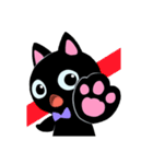 黒猫ジューゴ（猫のレイちゃんシリーズ）（個別スタンプ：6）
