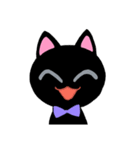 黒猫ジューゴ（猫のレイちゃんシリーズ）（個別スタンプ：11）