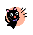 黒猫ジューゴ（猫のレイちゃんシリーズ）（個別スタンプ：12）
