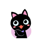 黒猫ジューゴ（猫のレイちゃんシリーズ）（個別スタンプ：14）
