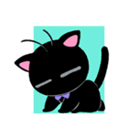 黒猫ジューゴ（猫のレイちゃんシリーズ）（個別スタンプ：17）
