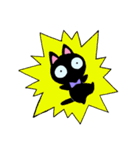 黒猫ジューゴ（猫のレイちゃんシリーズ）（個別スタンプ：19）