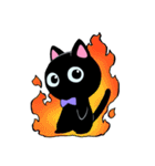 黒猫ジューゴ（猫のレイちゃんシリーズ）（個別スタンプ：26）