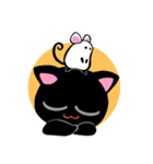 黒猫ジューゴ（猫のレイちゃんシリーズ）（個別スタンプ：38）