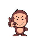 お猿のみっちゃん（個別スタンプ：11）