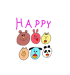 Cute and Happy Animals（個別スタンプ：40）