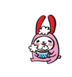 Spray rabbit Life（個別スタンプ：32）