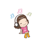 Musical Note L Girl（個別スタンプ：1）