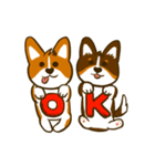 Love Corgi (Cute tricolor)（個別スタンプ：5）