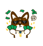 Love Corgi (Cute tricolor)（個別スタンプ：7）