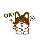 Love Corgi (Cute tricolor)（個別スタンプ：15）