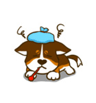 Love Corgi (Cute tricolor)（個別スタンプ：21）