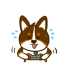 Love Corgi (Cute tricolor)（個別スタンプ：22）