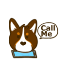 Love Corgi (Cute tricolor)（個別スタンプ：24）