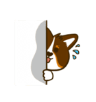 Love Corgi (Cute tricolor)（個別スタンプ：32）
