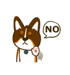 Love Corgi (Cute tricolor)（個別スタンプ：40）