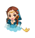 Cute arabian princess sticker pack（個別スタンプ：6）