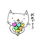 おかっぱちゃんと猫くん（個別スタンプ：11）