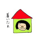 おかっぱちゃんと猫くん（個別スタンプ：13）