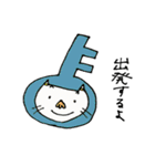 おかっぱちゃんと猫くん（個別スタンプ：14）