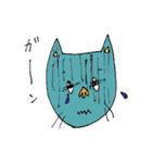 おかっぱちゃんと猫くん（個別スタンプ：19）