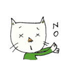 おかっぱちゃんと猫くん（個別スタンプ：22）