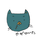 おかっぱちゃんと猫くん（個別スタンプ：24）