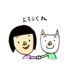 おかっぱちゃんと猫くん（個別スタンプ：29）