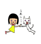 おかっぱちゃんと猫くん（個別スタンプ：40）