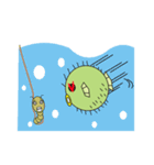 I'm a puffer fish！（個別スタンプ：18）