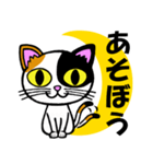 三毛猫と月（個別スタンプ：12）