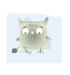 Owl Archie (Action Version)（個別スタンプ：8）