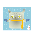 Owl Archie (Action Version)（個別スタンプ：25）