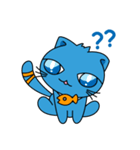 Bluecat the first words（個別スタンプ：5）